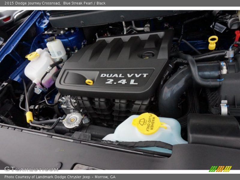 Blue Streak Pearl / Black 2015 Dodge Journey Crossroad