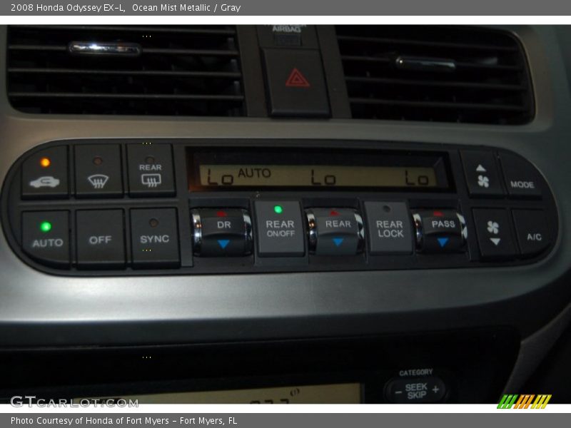 Ocean Mist Metallic / Gray 2008 Honda Odyssey EX-L
