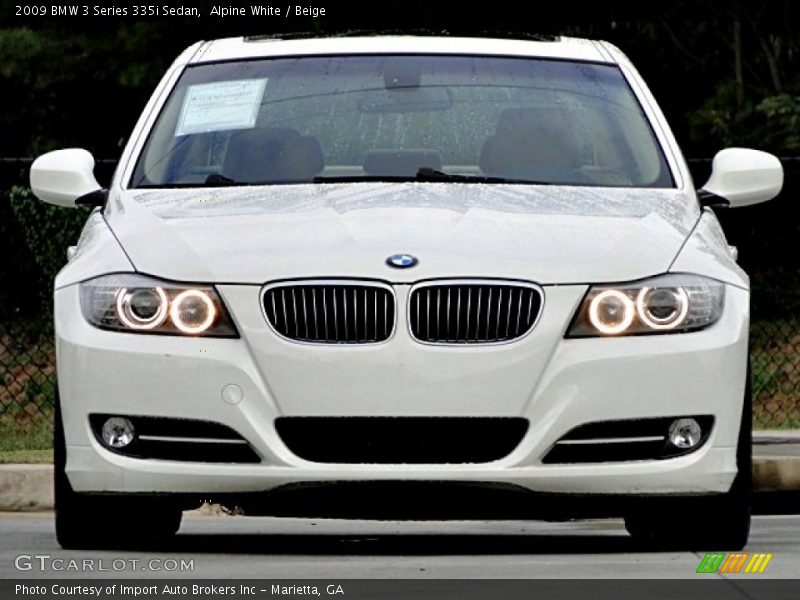 Alpine White / Beige 2009 BMW 3 Series 335i Sedan