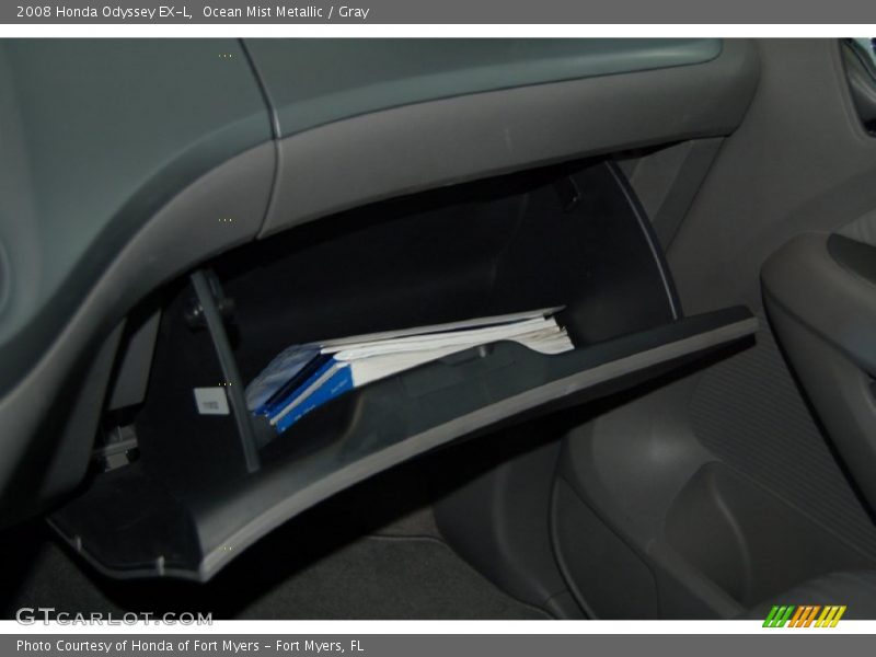 Ocean Mist Metallic / Gray 2008 Honda Odyssey EX-L