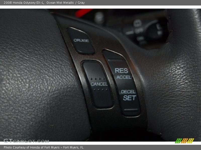 Ocean Mist Metallic / Gray 2008 Honda Odyssey EX-L