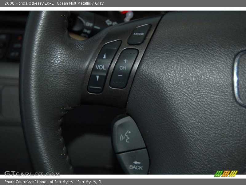 Ocean Mist Metallic / Gray 2008 Honda Odyssey EX-L