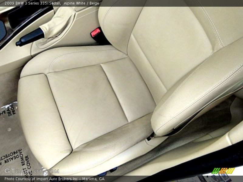 Alpine White / Beige 2009 BMW 3 Series 335i Sedan