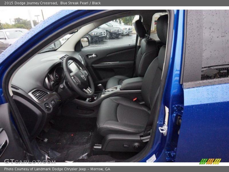 Blue Streak Pearl / Black 2015 Dodge Journey Crossroad