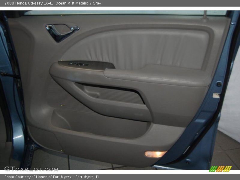 Ocean Mist Metallic / Gray 2008 Honda Odyssey EX-L