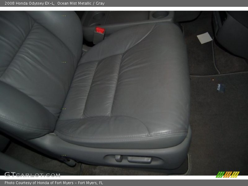 Ocean Mist Metallic / Gray 2008 Honda Odyssey EX-L