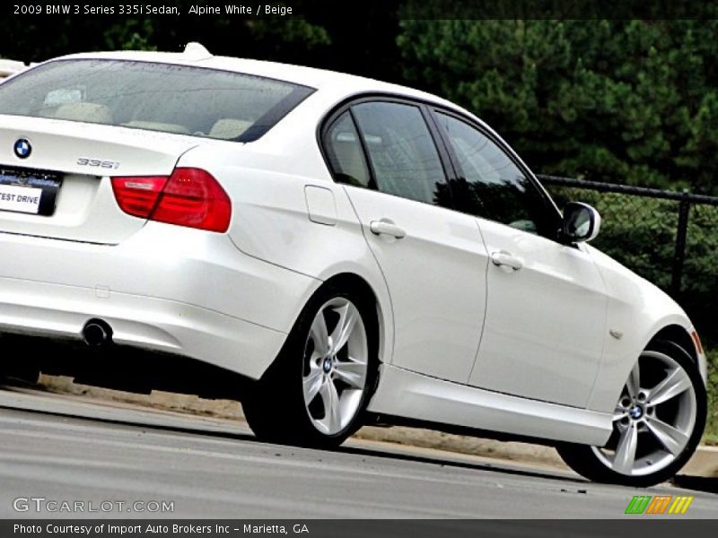 Alpine White / Beige 2009 BMW 3 Series 335i Sedan