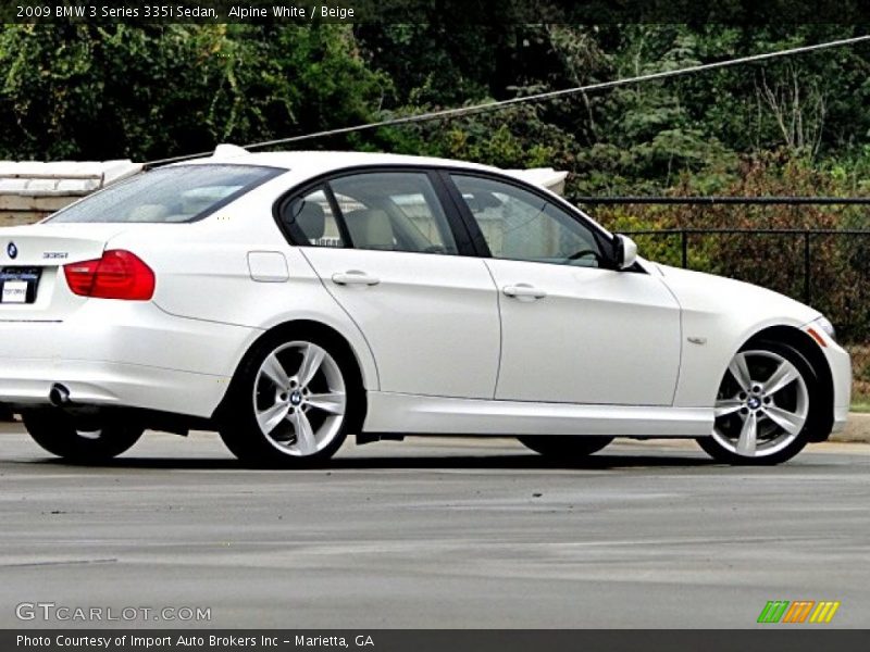 Alpine White / Beige 2009 BMW 3 Series 335i Sedan
