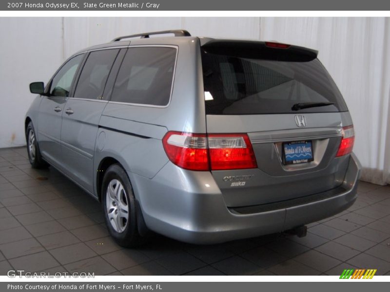 Slate Green Metallic / Gray 2007 Honda Odyssey EX