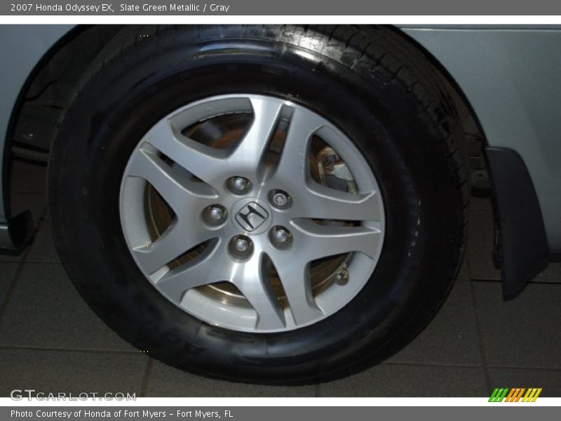 Slate Green Metallic / Gray 2007 Honda Odyssey EX