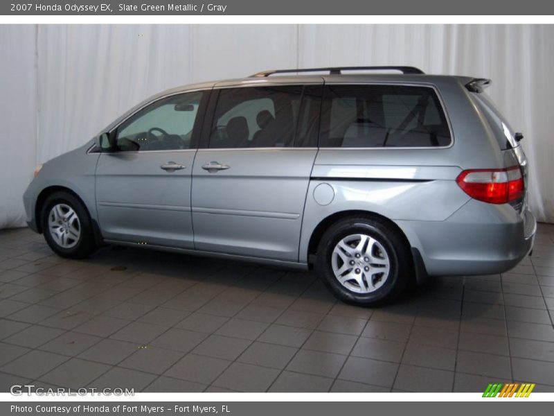 Slate Green Metallic / Gray 2007 Honda Odyssey EX