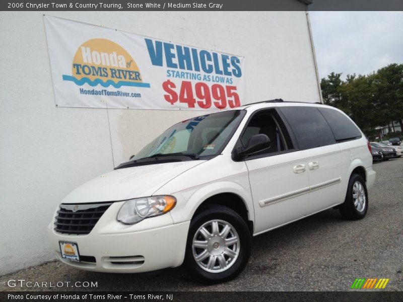 Stone White / Medium Slate Gray 2006 Chrysler Town & Country Touring