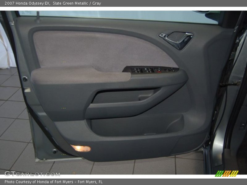 Slate Green Metallic / Gray 2007 Honda Odyssey EX