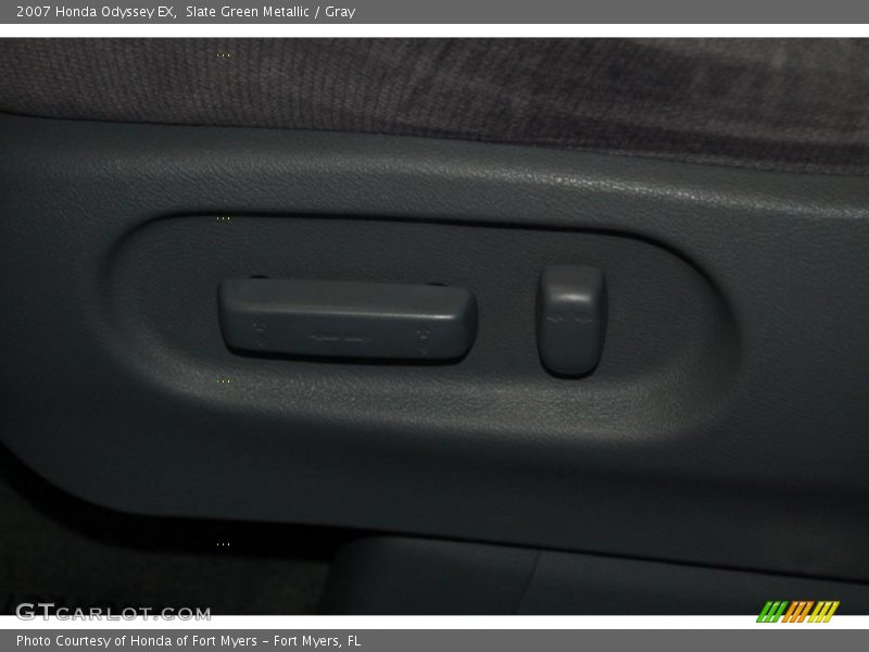 Slate Green Metallic / Gray 2007 Honda Odyssey EX