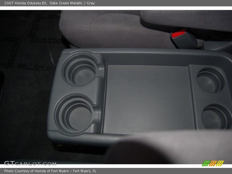 Slate Green Metallic / Gray 2007 Honda Odyssey EX