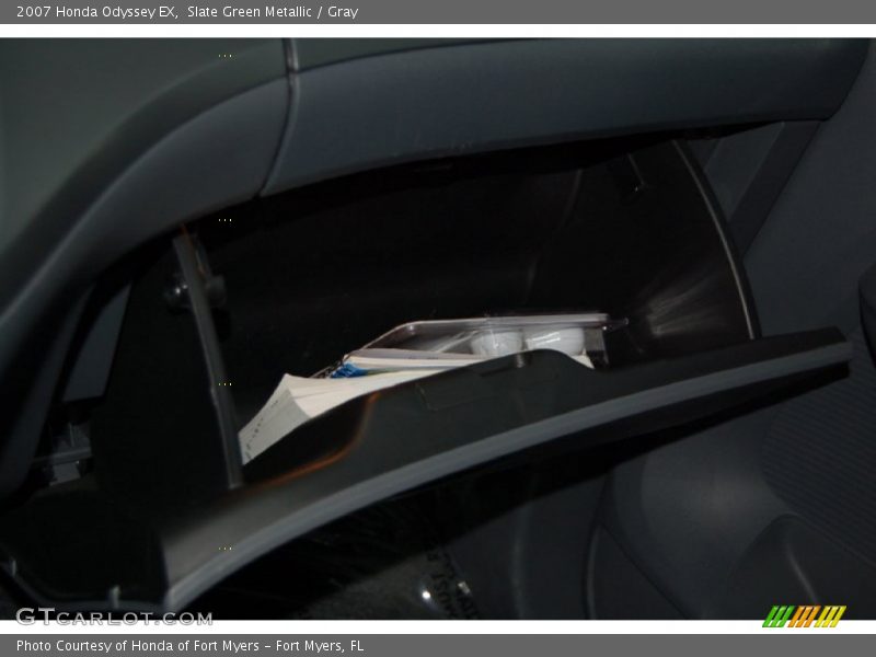 Slate Green Metallic / Gray 2007 Honda Odyssey EX