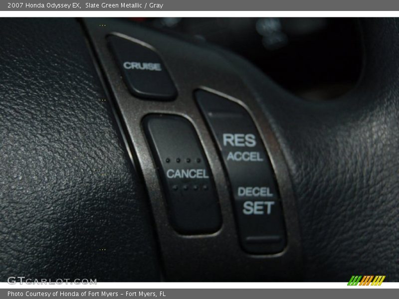 Slate Green Metallic / Gray 2007 Honda Odyssey EX