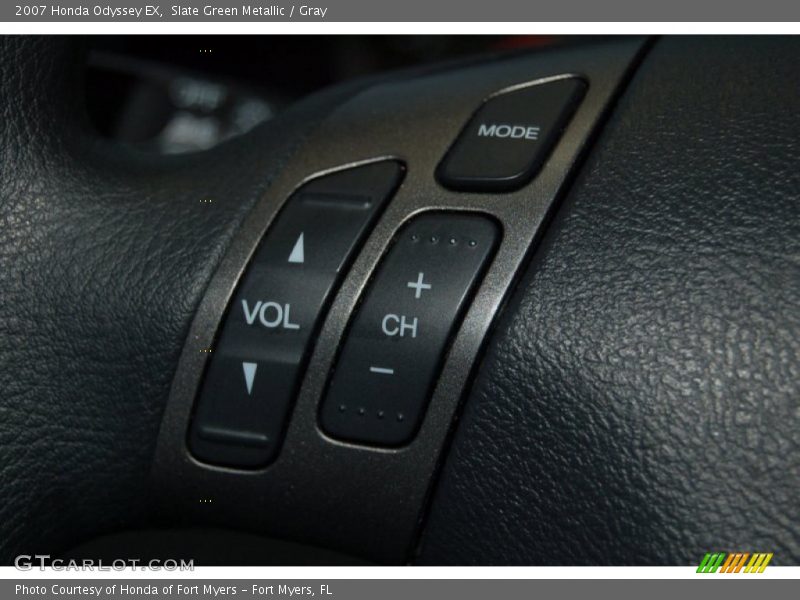 Slate Green Metallic / Gray 2007 Honda Odyssey EX