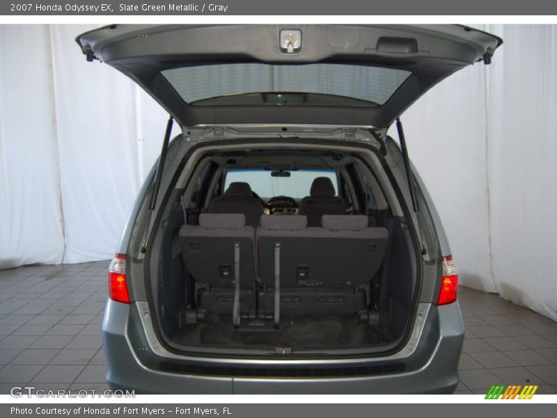 Slate Green Metallic / Gray 2007 Honda Odyssey EX