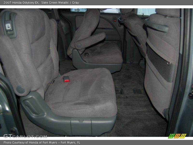Slate Green Metallic / Gray 2007 Honda Odyssey EX
