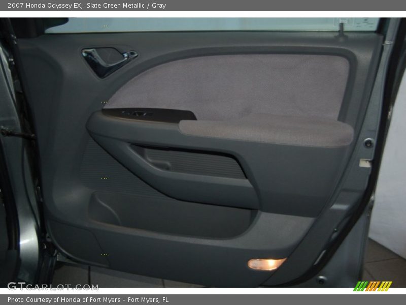 Slate Green Metallic / Gray 2007 Honda Odyssey EX
