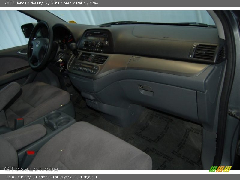 Slate Green Metallic / Gray 2007 Honda Odyssey EX