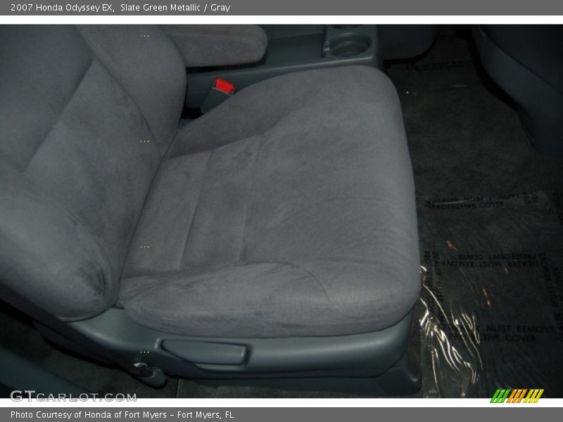 Slate Green Metallic / Gray 2007 Honda Odyssey EX