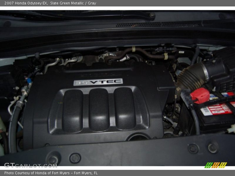 Slate Green Metallic / Gray 2007 Honda Odyssey EX