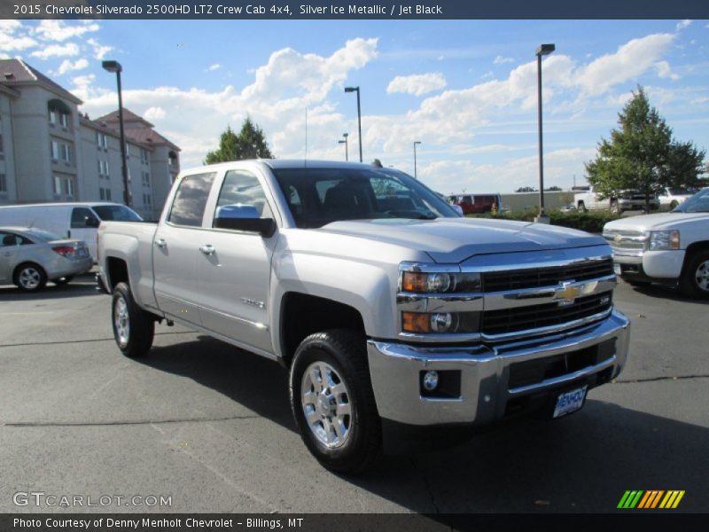 Silver Ice Metallic / Jet Black 2015 Chevrolet Silverado 2500HD LTZ Crew Cab 4x4