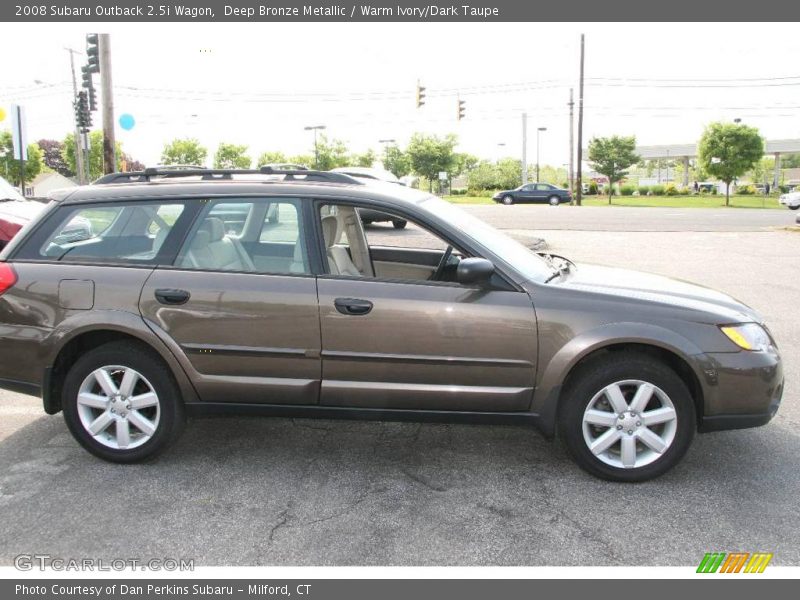 Deep Bronze Metallic / Warm Ivory/Dark Taupe 2008 Subaru Outback 2.5i Wagon