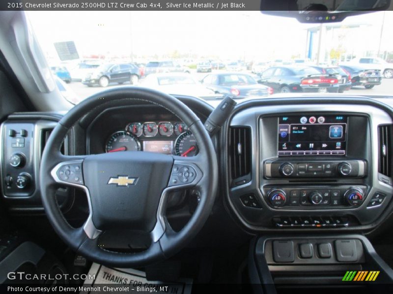 Silver Ice Metallic / Jet Black 2015 Chevrolet Silverado 2500HD LTZ Crew Cab 4x4