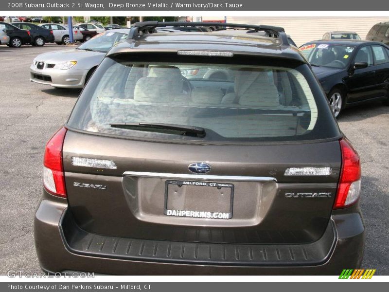 Deep Bronze Metallic / Warm Ivory/Dark Taupe 2008 Subaru Outback 2.5i Wagon