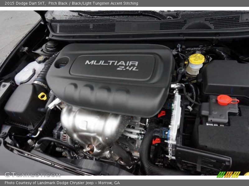 Pitch Black / Black/Light Tungsten Accent Stitching 2015 Dodge Dart SXT
