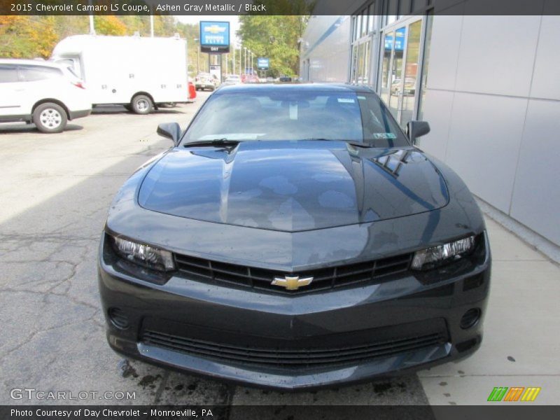 Ashen Gray Metallic / Black 2015 Chevrolet Camaro LS Coupe