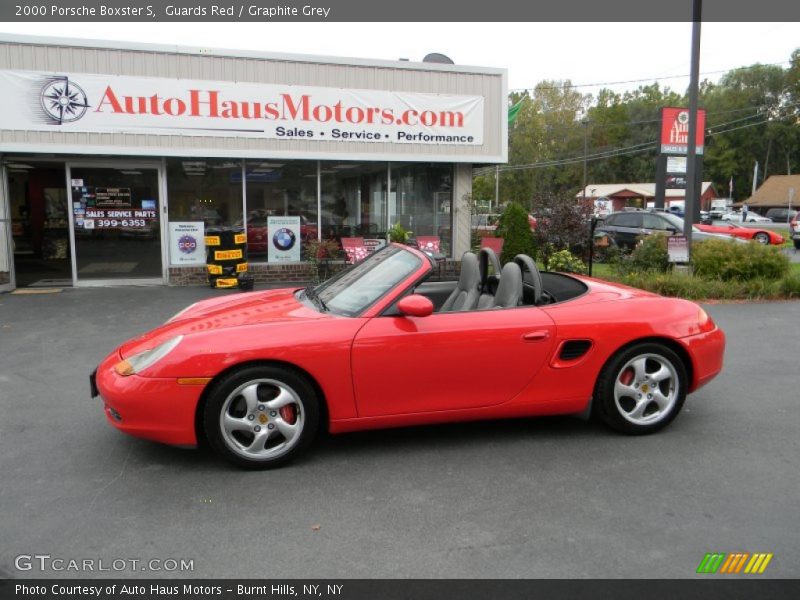 Guards Red / Graphite Grey 2000 Porsche Boxster S