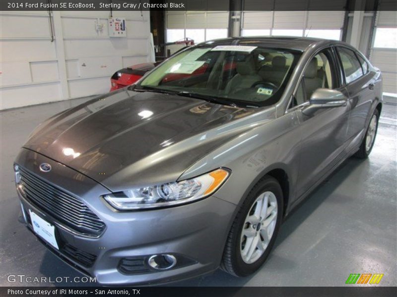 Sterling Gray / Charcoal Black 2014 Ford Fusion SE EcoBoost