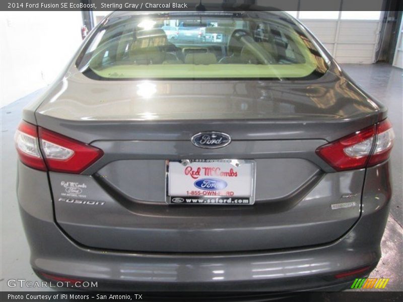 Sterling Gray / Charcoal Black 2014 Ford Fusion SE EcoBoost
