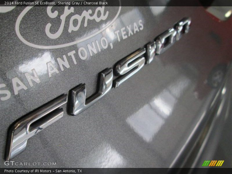 Sterling Gray / Charcoal Black 2014 Ford Fusion SE EcoBoost