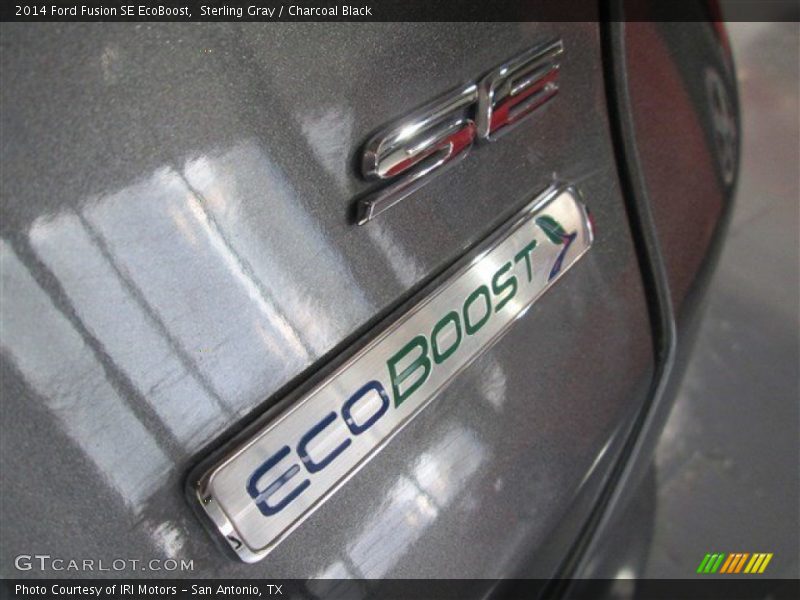 Sterling Gray / Charcoal Black 2014 Ford Fusion SE EcoBoost