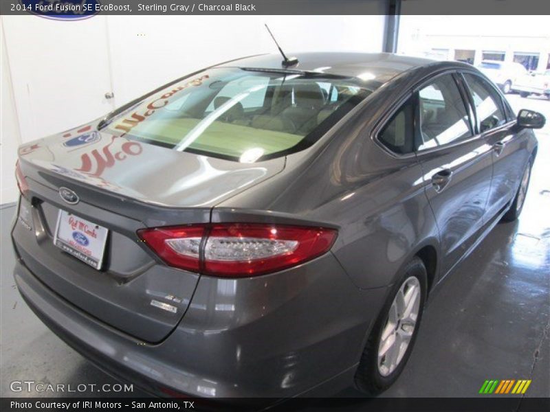 Sterling Gray / Charcoal Black 2014 Ford Fusion SE EcoBoost