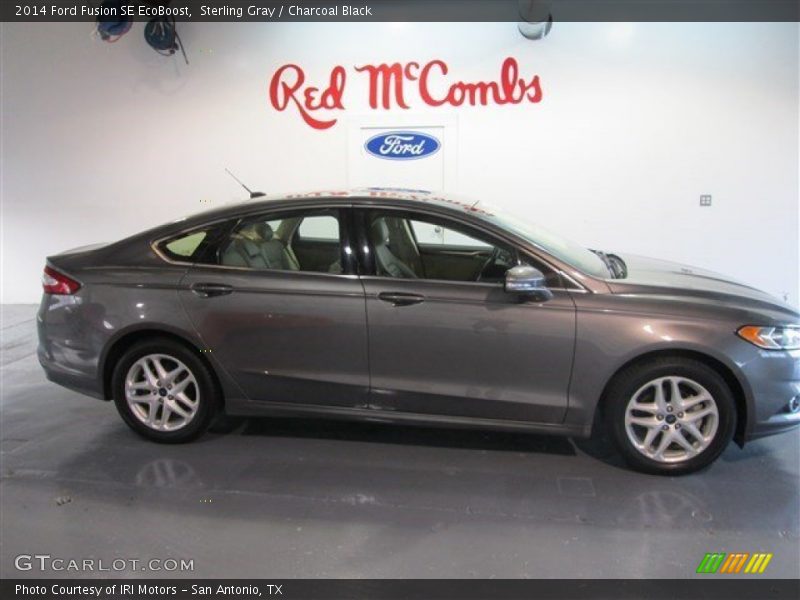 Sterling Gray / Charcoal Black 2014 Ford Fusion SE EcoBoost