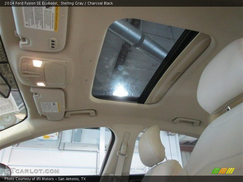 Sterling Gray / Charcoal Black 2014 Ford Fusion SE EcoBoost