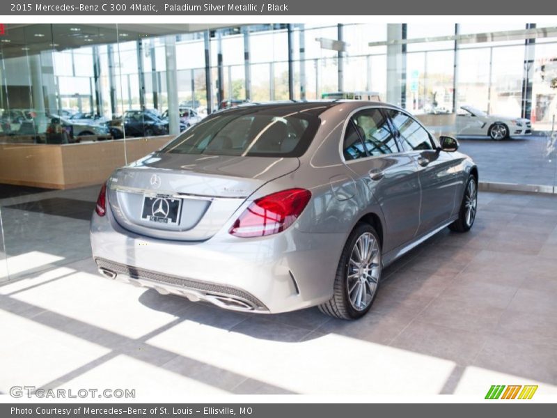 Paladium Silver Metallic / Black 2015 Mercedes-Benz C 300 4Matic