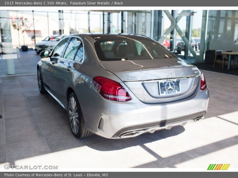 Paladium Silver Metallic / Black 2015 Mercedes-Benz C 300 4Matic