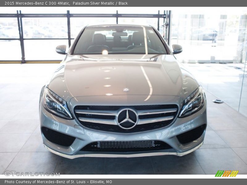 Paladium Silver Metallic / Black 2015 Mercedes-Benz C 300 4Matic