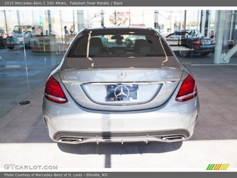 Paladium Silver Metallic / Black 2015 Mercedes-Benz C 300 4Matic