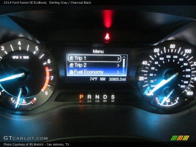 Sterling Gray / Charcoal Black 2014 Ford Fusion SE EcoBoost