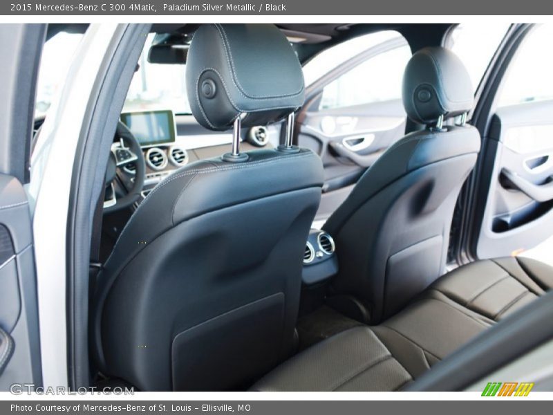 Paladium Silver Metallic / Black 2015 Mercedes-Benz C 300 4Matic