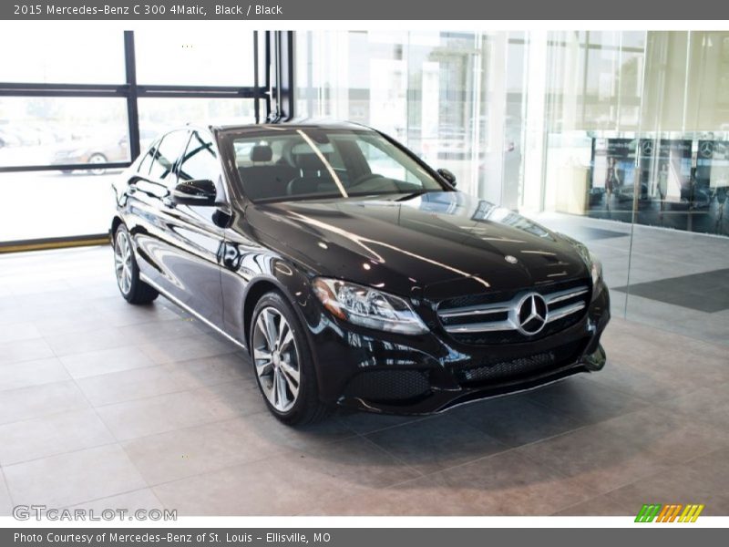 Black / Black 2015 Mercedes-Benz C 300 4Matic
