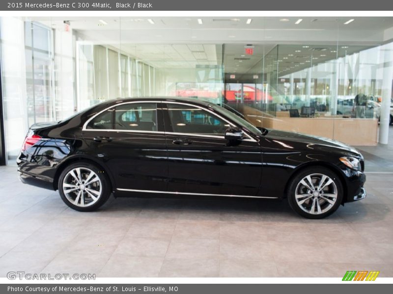 Black / Black 2015 Mercedes-Benz C 300 4Matic